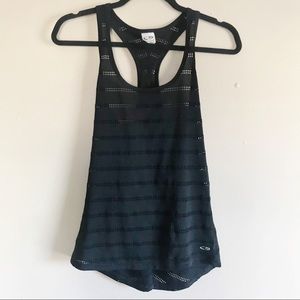 Champion Small Black Racer Back Tank with cut outs